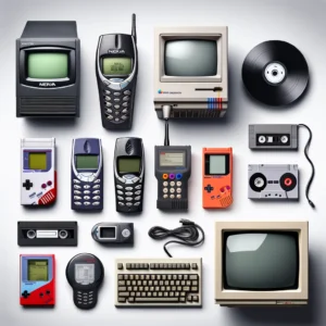 90s Technology Electronics and Games