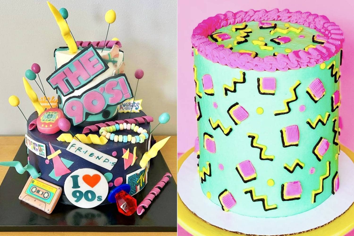 90s Theme Cake