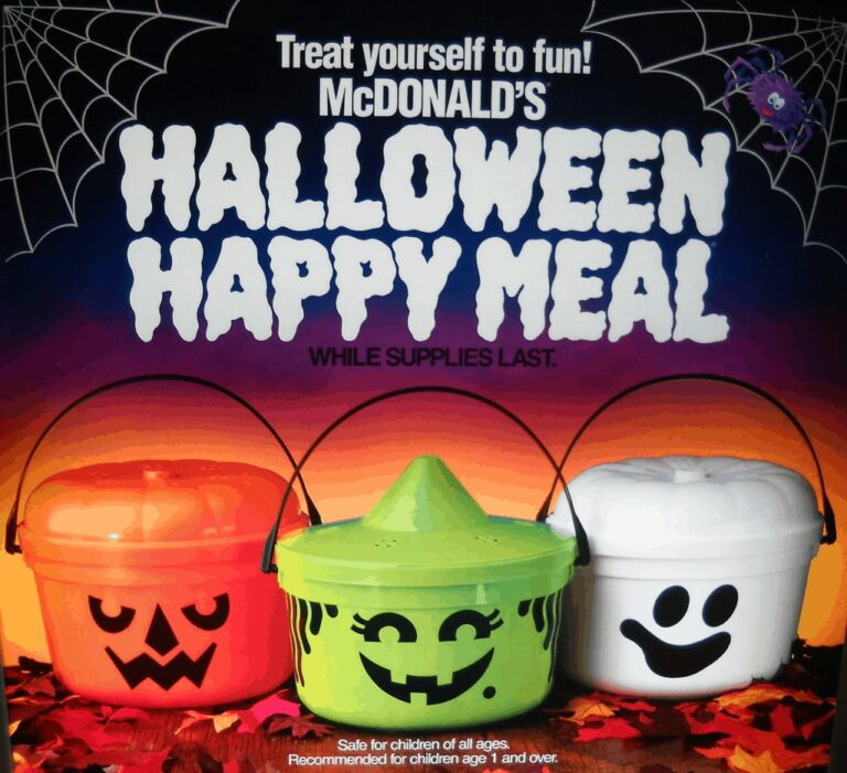 90s McDonald Halloween Happy Meal Buckets