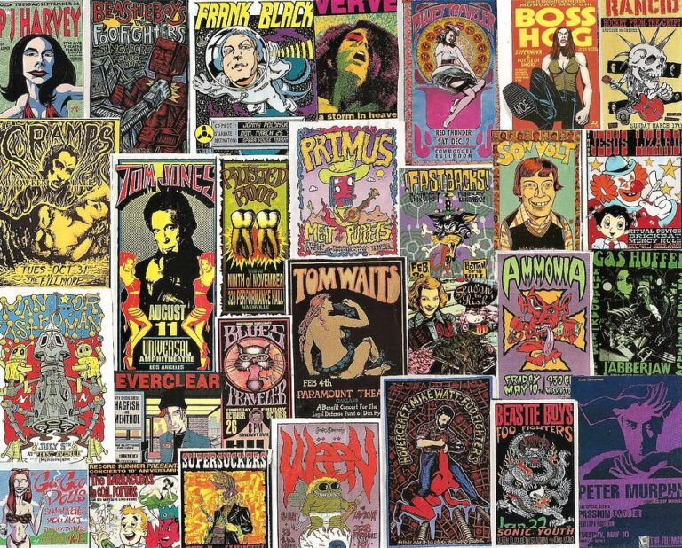 Visual Rock Anthems: The Appeal Of 90s Rock Posters