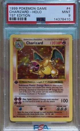 1999 Pokemon Charizard Holo 1st Edition Card